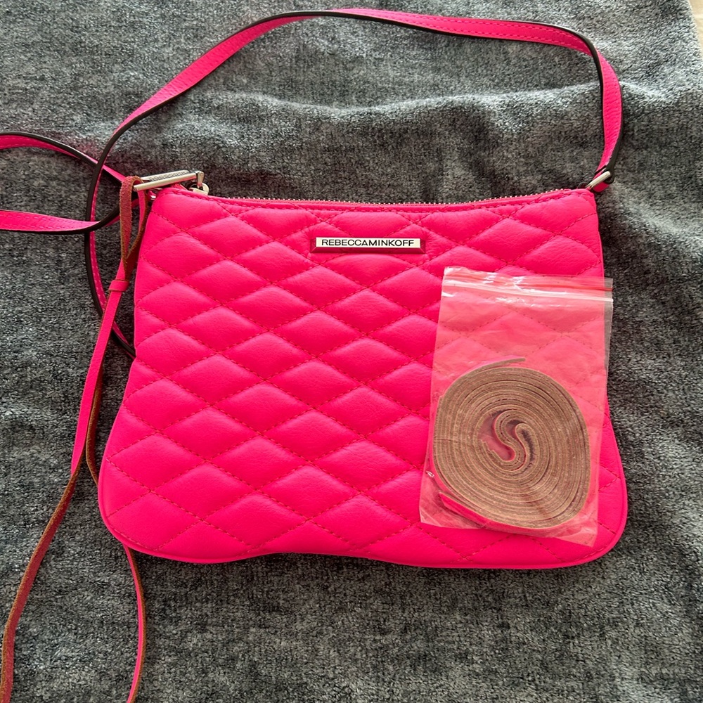 Rebecca minkoff hot pink crossbody